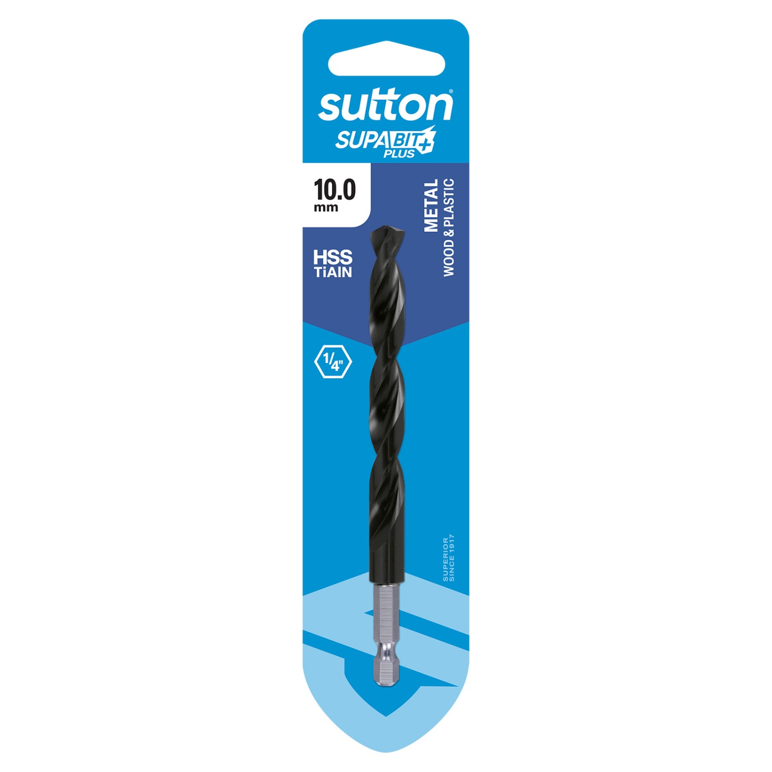 Supabit Plus - HSS TiAlN Hex Shank Drills - Carded